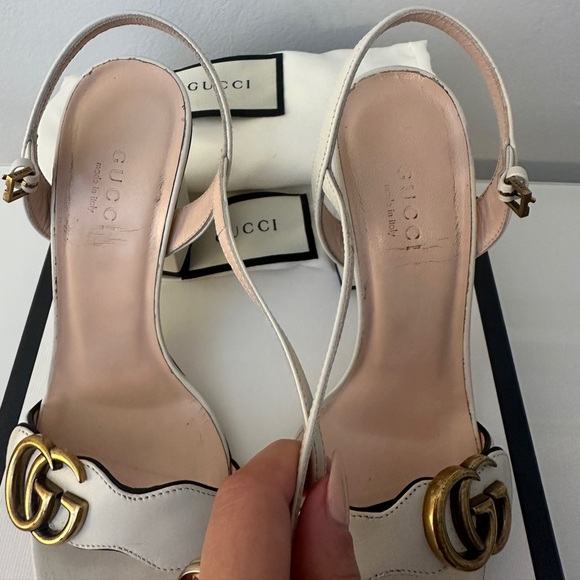 Gucci Marmont White Heels - Picture 14 of 16